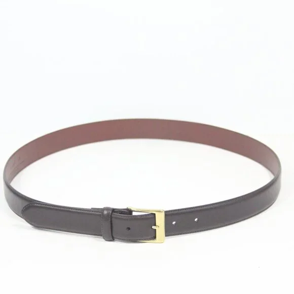 Coach Vintage Belt Men sz 38 Brown Leather Brass Buckle Classic style - Picture 2 of 10